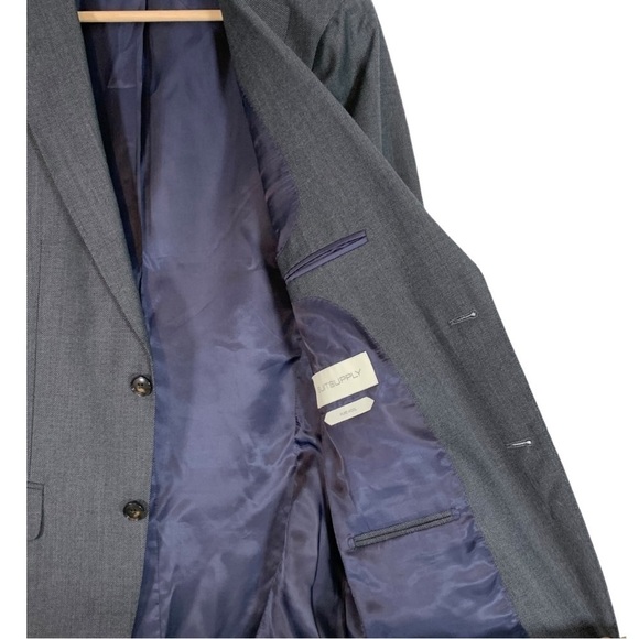 Suitsupply Pure Wool Sienna Single Breast Blazer Size 48R Birds Eye Grey - Picture 8 of 14